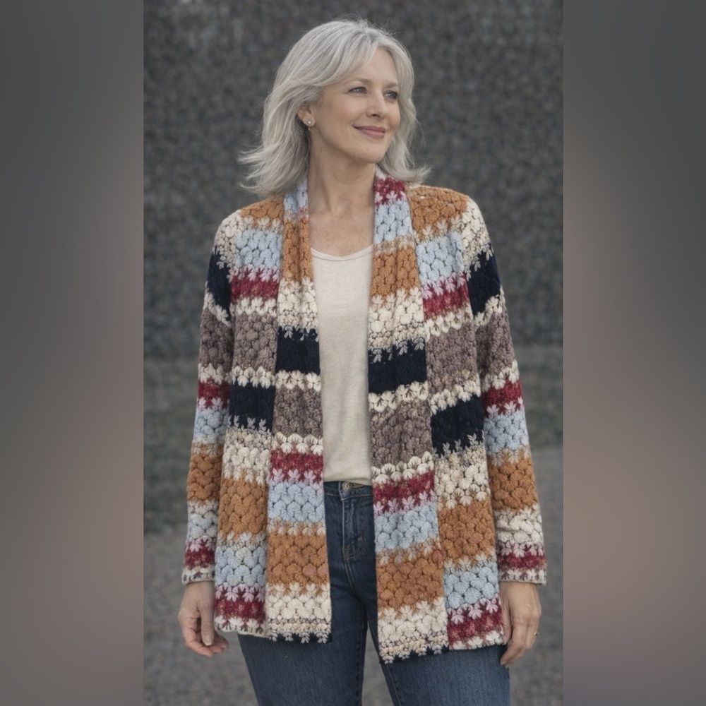 NWT Multicolor Cardigan Wrap